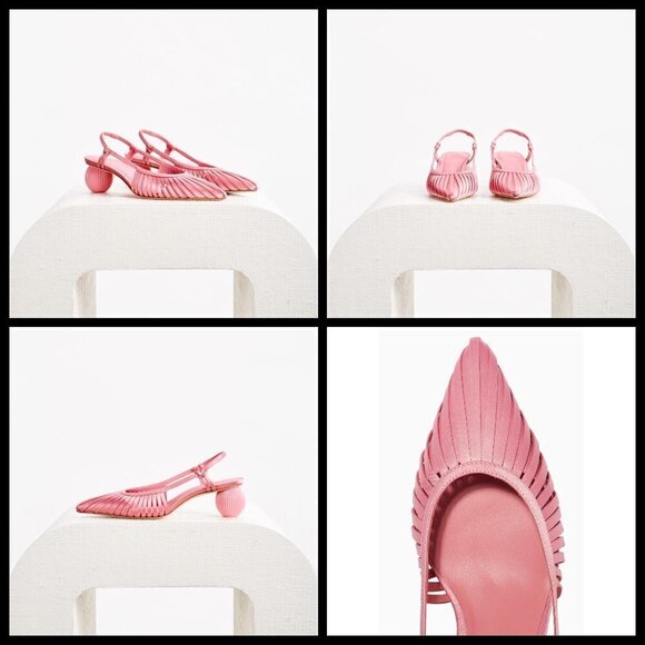 💕CULT GAIA💕 Alia Slingback Mule Heels ~ Pink - Picture 5 of 16